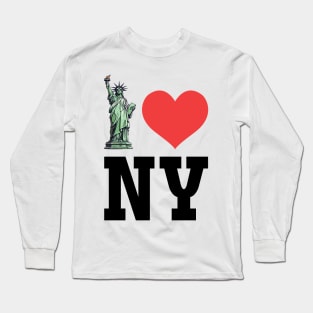 Nyc Love New York Love Ny Gift For Men Women Long Sleeve T-Shirt